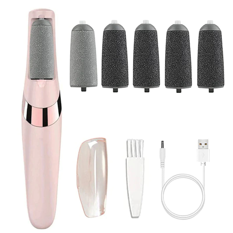 Rechargeable Electric Foot File Callus Remover Pedicure Machine Apparatus for Heels Grinding Device Foot Corns Remove Roller