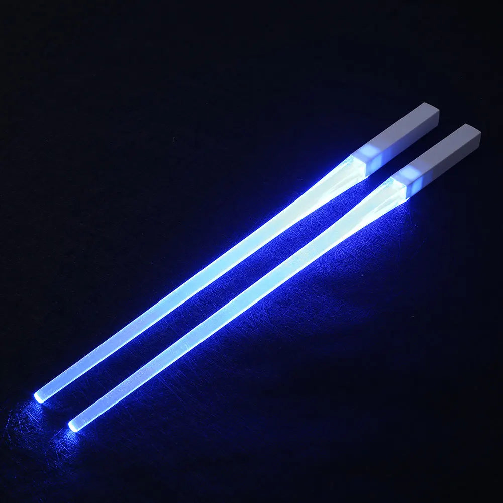 1Pair LED Luminous Chopsticks Light up Dinning Party Tableware Multicolor Kitchen Accessories Led Stick Kitchenware Idea Product