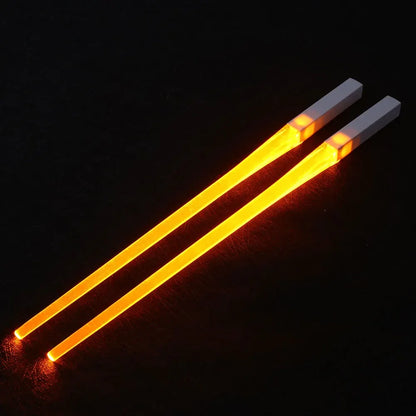 1Pair LED Luminous Chopsticks Light up Dinning Party Tableware Multicolor Kitchen Accessories Led Stick Kitchenware Idea Product