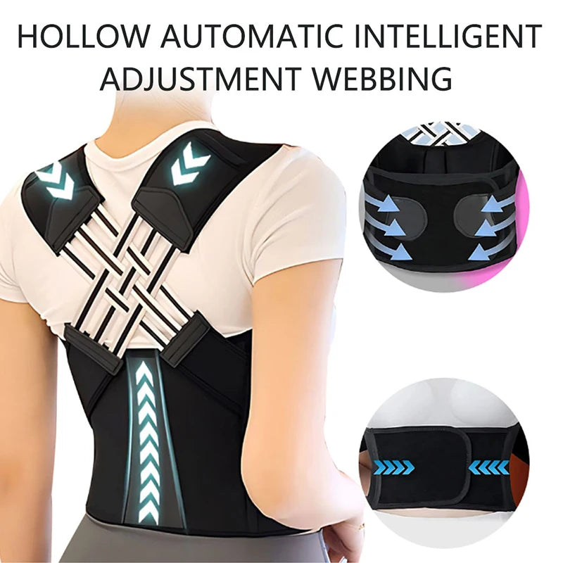 Dropshipping Stock Adjustable Back Posture Corrector Belt Women Men Prevent Slouching Relieve Pain Posture Corrector