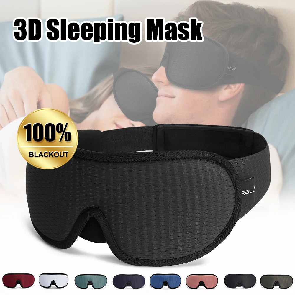 3D Sleeping Mask Block Out Light Soft Padded Sleep Mask for Eyes Slaapmasker Eye Shade Blindfold Sleeping Aid Face Mask Eyepatch