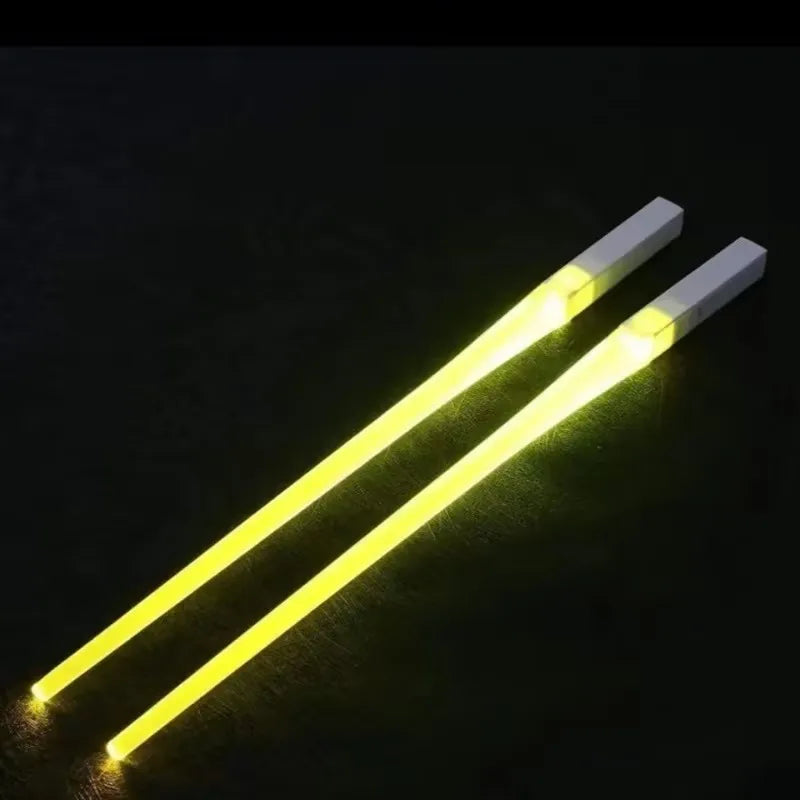 1Pair LED Luminous Chopsticks Light up Dinning Party Tableware Multicolor Kitchen Accessories Led Stick Kitchenware Idea Product