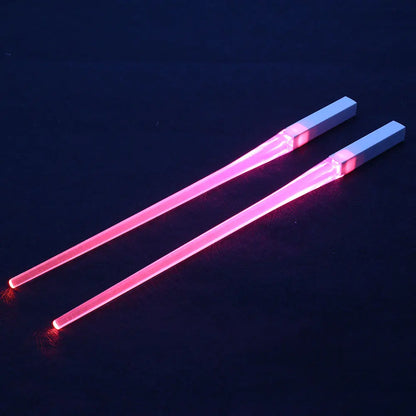 1Pair LED Luminous Chopsticks Light up Dinning Party Tableware Multicolor Kitchen Accessories Led Stick Kitchenware Idea Product